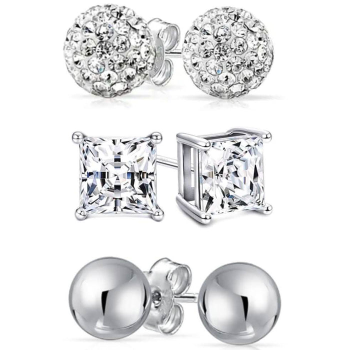 Sterling Silver Love Studs Set by DailySale