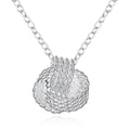 Sterling Silver Mesh Knot Pendant Necklace by DailySale