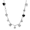 Sterling Silver Multi Charm Necklace by Paolo Fortelini