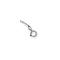 Sterling Silver Natural Diamond and Sapphire Cross Necklace by Fine Color Jewels