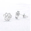 Sterling Silver Paw Stud Earrings