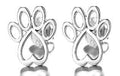 Sterling Silver Paw Stud Earrings by DailySale