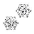 Sterling Silver Plated CZ Stud Earrings by DailySale