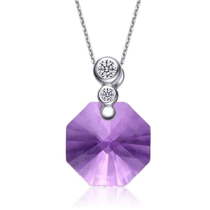 Sterling Silver Purple Necklace by DailySale