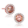 Sterling Silver Rhodium Plated Round Earrings by DailySale