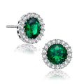 Sterling Silver Rhodium Plated Round Earrings by DailySale