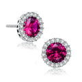 Sterling Silver Rhodium Plated Round Earrings by DailySale