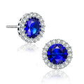 Sterling Silver Rhodium Plated Round Earrings by DailySale
