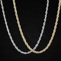 Sterling Silver Rope Twisted Link Chain Necklace by DailySale