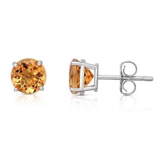 Sterling Silver Round Cut Stud Earrings by DailySale