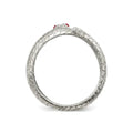 Sterling Silver Snake Ring by Fine Color Jewels