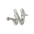 Sterling Silver Snake Ring by Fine Color Jewels
