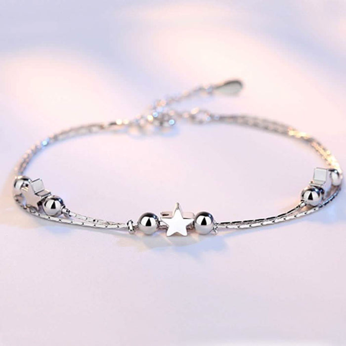 Sterling Silver Star Charm Bracelet by DailySale