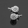 Sterling Silver White Austrian Crystal Ball Studs by DailySale