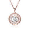 Sterling Silver with Rose Gold Plated  Pendant
