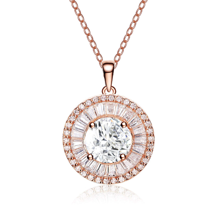 Sterling Silver with Rose Gold Plated Pendant by DailySale