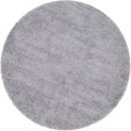 Unique Loom Davos Shag Sterling 4 ft. x 4 ft. Round Area Rug by Vanessa Jane