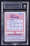 Steve Young Signed 1985 Topps USFL #65 RC (BGS) Rookie Card by Price Is Right Miami
