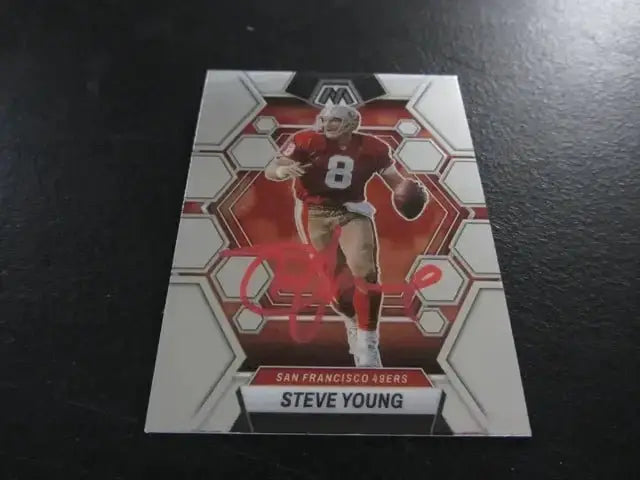 Steve Young Signed Trading Card San Francisco 49ers FSG COA by Price Is Right Miami