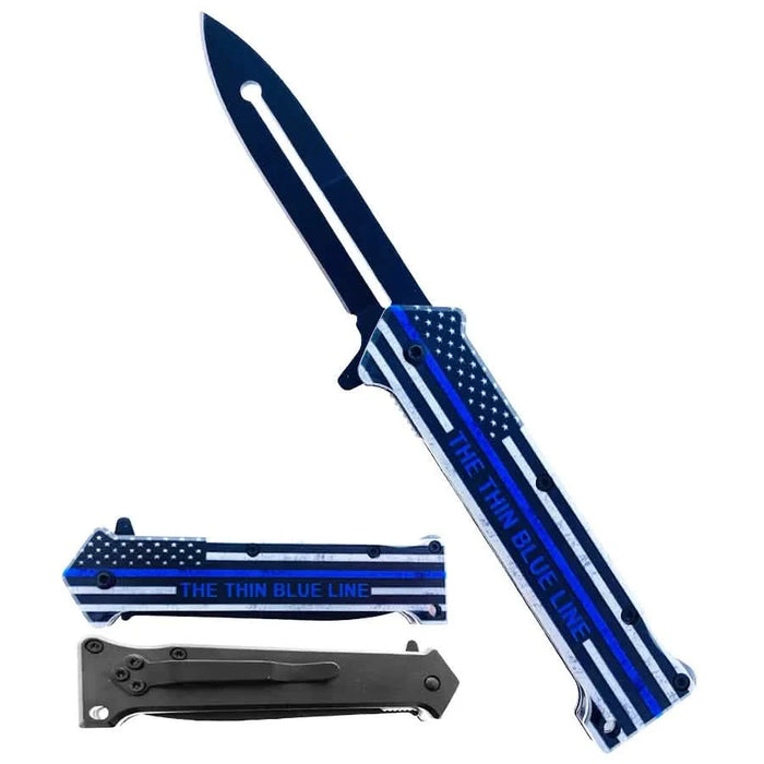 Stiletto Spring Assisted Steel Folding Knife by DailySale