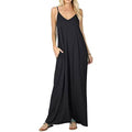 Stokeen Women's Summer Casual Plain Spaghetti Strap Maxi Dress by DailySale