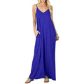 Stokeen Women's Summer Casual Plain Spaghetti Strap Maxi Dress by DailySale