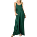 Stokeen Women's Summer Casual Plain Spaghetti Strap Maxi Dress by DailySale