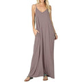 Stokeen Women's Summer Casual Plain Spaghetti Strap Maxi Dress by DailySale