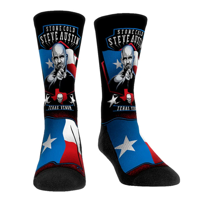 Stone Cold Steve Austin - Texas Flag by Rock 'Em Socks