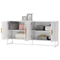 Storage Sideboard Cabinet White by DailySale