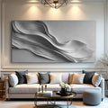 Stormy Gray Minimalist Wall Art by Tailored Canvases