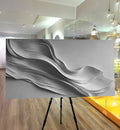 Stormy Gray Minimalist Wall Art by Tailored Canvases