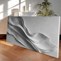 Stormy Gray Minimalist Wall Art by Tailored Canvases