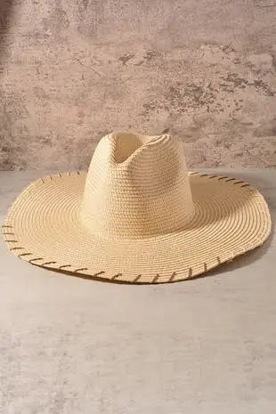 Straw Floppy Sun Hat by Boutique 23