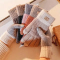 Stretch Knit Wool Full Finger Mittens by DailySale