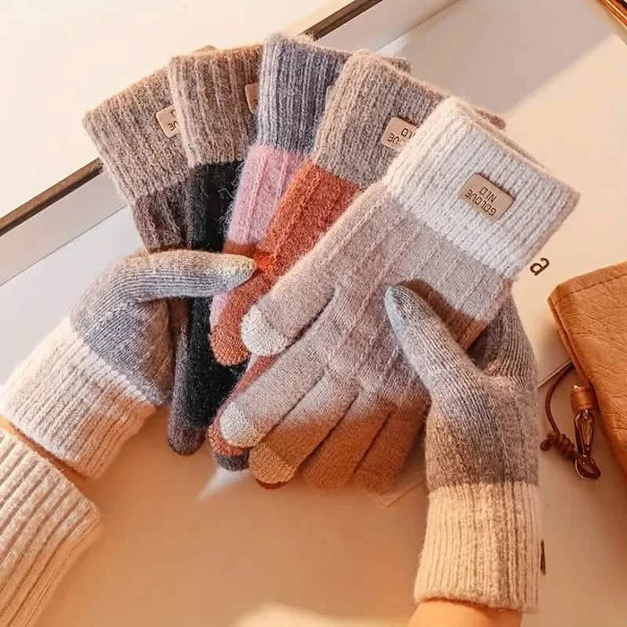 Stretch Knit Wool Full Finger Mittens by DailySale