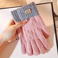 Stretch Knit Wool Full Finger Mittens by DailySale