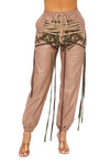Vegan Leather String Joggers