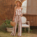 Striped Cami Top and Knot Waist Pants by DailySale