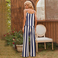 Striped Cami Top and Knot Waist Pants by DailySale