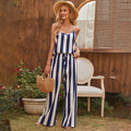 Striped Cami Top and Knot Waist Pants by DailySale