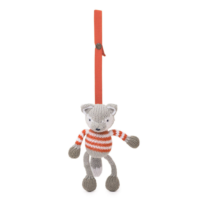 knit stroller toy | finley the fox by Finn + Emma