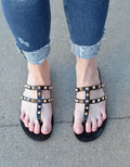 Studded Flat Sandal by Boutique 23