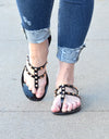 Studded Flat Sandal