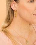 Studded Hoop Earrings by Christina Greene