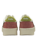 Gola Women's Grandslam Trident Trainer - White/Dark Brown/Moss by Swell-O-Phonic