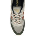 Gola Men's Delta Trainer - Off White/Dark Khaki/Moody Orange by Swell-O-Phonic