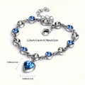 Stunning Heart Of Ocean Rhinestone Bracelet For Girls by DailySale