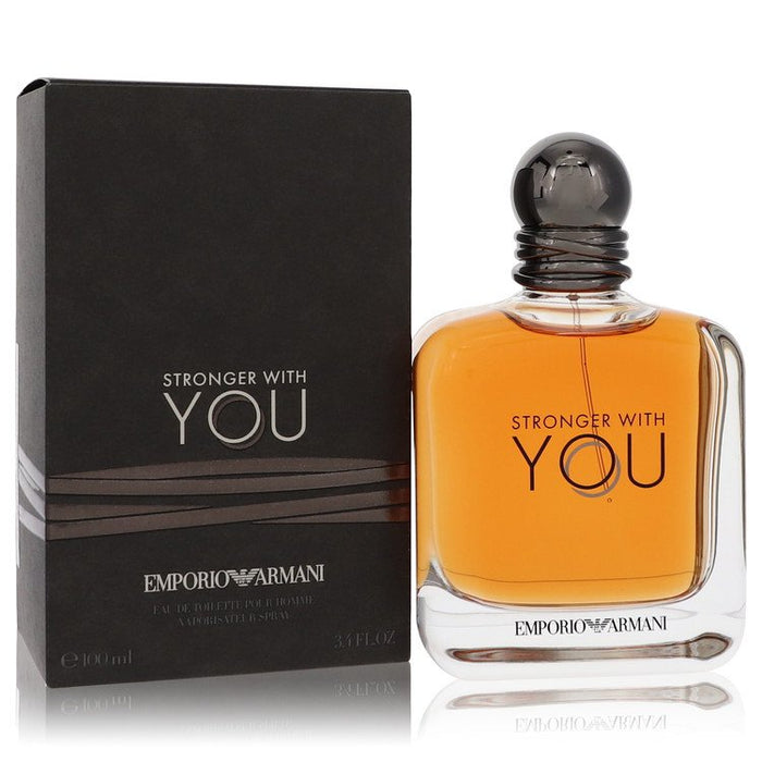 Stronger With You by Giorgio Armani Eau De Toilette Spray 3.4 oz for Men by Avera Group