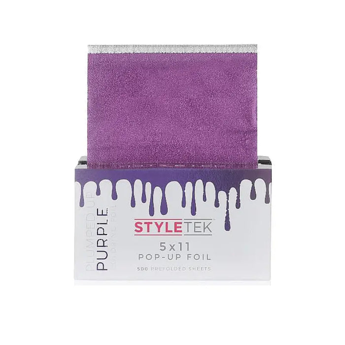 Styletek Plumped Up Purple Embossed Pop-Up Foil 500ct 5x11 by The Warehouse Salon